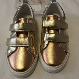 GYMBOREE GOLD & SILVER GIRL SNEAKERS